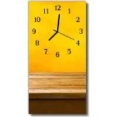 Tulup Glasuhr Wanduhr Küchenuhr Echt-Glas 30x60 Tisch Mehrfarbig