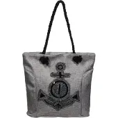 Cham Cham Damen Handtasche aus Textil, Ankermotiv