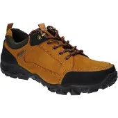 American Club CY102 Herren Lederschuhe, Leder Trekkingschuhe, Solide Herrenschuhe, Braun 42