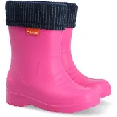 Demar Mädchen Gummistiefel DINO Gefüttert Regenstiefel mit Einlage Ultraleicht 20/21