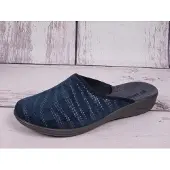 Inblu Damen Hausschuhe bequeme Silber Blau 41