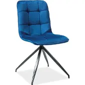 Feldmann-Wohnen Esszimmerstuhl Küchenstuhl Set Texo marineblau 2er Set
