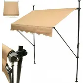 Apex Markise Klemmmarkise 350cm Balkonmarkise Sonnenschutz Handkurbel 56020 Einziehbar
