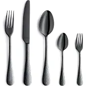 Amefa 30-tlg. Besteckset SIERRA 30-teilig schwarz gehämmert gehämmert