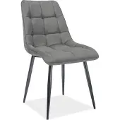 Feldmann-Wohnen Esszimmerstuhl Küchenstuhl Set Chic grau 4er Set