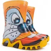 Demar Kinder Gummistiefel Regenstiefel Katze Reflektiernd 28/29