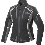 Büse Linda Damen Motorrad Textiljacke, schwarz/grau, 44