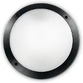 Ideal Lux Polar-1 Moderne Wandleuchte Schwarz 1 Licht E27