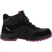 Safetyjogger Sicherheitsschuh SAFETY JOGGER WORKS "Botanic Mid" Gr. 35, schwarz (schwarz, lila), 35, Obermaterial: 100% Synthetik synthetic., Schuhe, Sicherheitsschuh