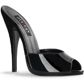 Devious DOMINA-101 Damen Slipper von , Schwarz Lack , EU 44, US 14
