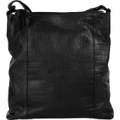 Betty Barclay Umhängetasche "Damen echt Leder", Damen, Gr. B/H/T: 26cm x 27cm x 5cm onesize, schwarz, Leder, Reptilienprägung, Taschen Umhängetasche, echt Leder