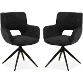MX Sofa Esszimmerstuhl Darwin - Anthrazit (2er-Set)