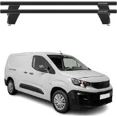Menabo Dachträger Querträger für Peugeot Partner 2018-2025 ABE Aluminium Schwarz