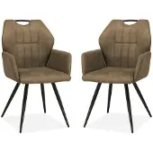 MX Sofa Esszimmerstuhl Puck - Taupe (2er-Set)