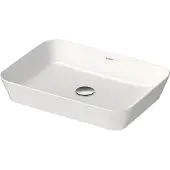 Duravit Aufsatzwaschbecken Cape Cod 55x40cm, o. HL, ÜL, HLB, we WonderGliss