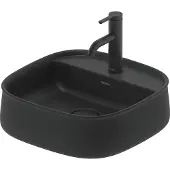 Duravit Zencha Aufsatzbecken 420 mm, ein Hahnloch, 2374421371, Farbe: Anthrazit matt