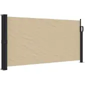 Syfax Seitenmarkise Ausziehbar Beige 100x500 cm
