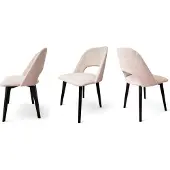 North 4er-Set Esszimmerstühle Isabella – Buchenholz, gepolsterter Sitz & Rücken, modernes Design