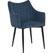 Feldmann-Wohnen Esszimmerstuhl Küchenstuhl Set Monte marineblau 4er Set
