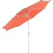 Mendler Sonnenschirm N19, Gartenschirm, Ø 3m neigbar Polyester/Alu 5kg - terracotta