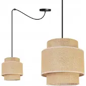 Light11 HOME Hängelampe, Deckenleuchter, Lampenschirm, Boho Juta