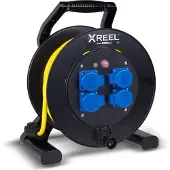 Gifas Electric GIFAS Kabeltrommel, XREEL310, 4xSSD54+L, 3G2.5N07, gelb, Rolle mit 50m