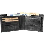 Akzent Herrengeldbörse aus Echt Leder, RFID