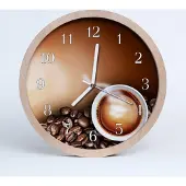 Tulup Holzuhr 30fi cm wanduhr - Kaffee Küche