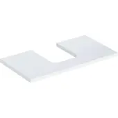 Geberit Waschtisch-Platte One 90x3x47cm, w/lack. hochgl., Ausschn mit.