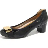 Hogan 8247N Ballerina mit goldener Schnalle Schuhe Frau