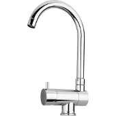 BieTal Wasserhahn Küche Mischbatterie 1 Hebel 3-Wege Chrom Drehbar & Klappbar