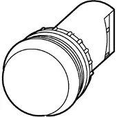 Eaton Electric GmbH Leuchtmelder M22-LC-W flach weiss