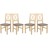 LeafDesign Esszimmerstuhl Set 4x "Nilo 10", grandson, aston 6