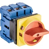 Kraus & Naimer Not-Aus-Schalter, 3-polig, 4-Loch Frontbef., 64x64, Ith 80 A, P 30 kW (AC23B, 400V AC), 35 mm², 1 Stk.