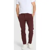 MAC Chinohose "Driver", Herren, Gr. 36, Länge 30, braun (schwarz burgundy), Web, Obermaterial: 89% Baumwolle, 8% Polyester, 3% Elasthan, figurumspielend knöchellang, Hosen Chinohose, mit Stretch