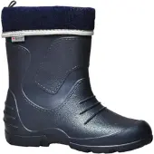 Reis Kinder Gummistiefel gefüttert | Regenstiefel, 3M Scotchlite Blau 22/23