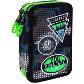 CoolPack Jumper 3 Dreifach-Federmäppchen mit Equipment-Grau-Abzeichen