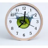 Tulup Holzuhr 30fi cm wanduhr - Kiwi
