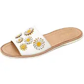 Car Shoe D0422 Damen Sandale weiß/elfenbeinfarben Schuh Schuh Frau