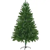 The Living Store Künstlicher Weihnachtsbaum Naturgetreue Nadeln 180 cm Grün
