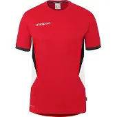 Uhlsport Trainingsshirt "Trainings-T-Shirt Equipe 29", Herren, Gr. XL, rot (rot, weiß, schwarz), Obermaterial: 100% Polyester Pol. recyc.., Shirts Trainingsshirt