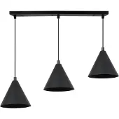 Light11 HOME Soho Hängelampe Schwarz 3-Platte 14Cm E14