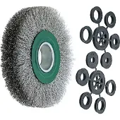 Lessmann Draht-Rundbürste (grün) INOX-Draht 0,30 mm
