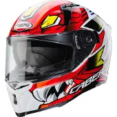 Caberg Avalon Giga Helm, weiß/rot/gelb, S (55/56)