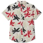 Brixton - Charter Print S/S Woven - Hemd Gr XL grau
