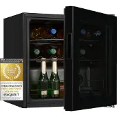 Exquisit Weinkühler WS1-12-GT-030G schwarz | 43 l Nutzinhalt | Schwarz