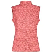 CMP - Women's Shirt with Pattern - Bluse Gr 44 rot