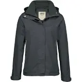Hakro Kapuzen-Regenjacke Damen 262 anthrazit, XL