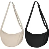 Sonstiges Aucuu Damen Halbmond Crossbody Schultertasche Nylon Reißverschluss-China