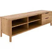 Lomadox Lowboard 160cm breit in Wildeiche massiv geölt, montiert, THORNBURY-165